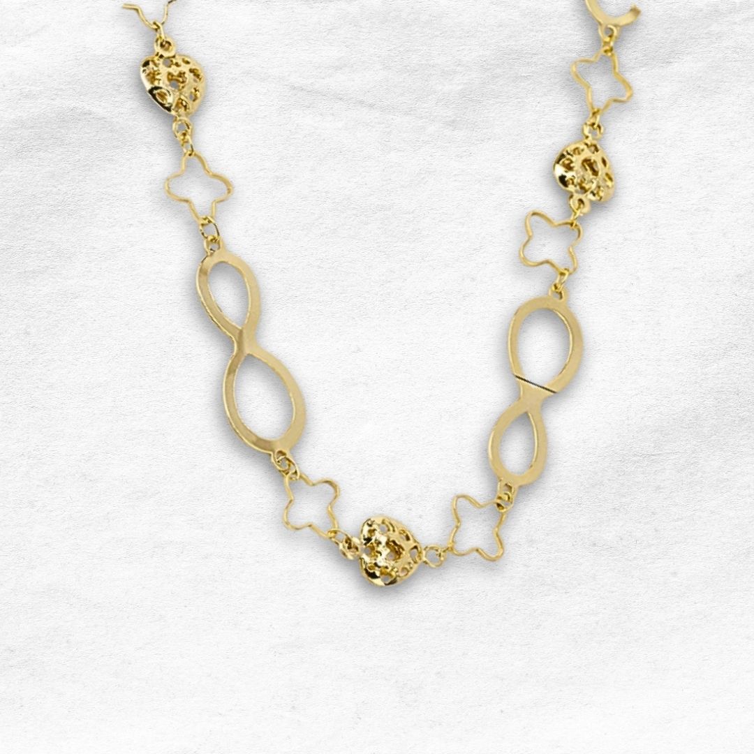 Cadena de Dama con Diseño de Infinito