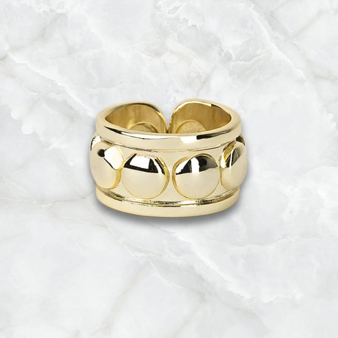 Anillo Ajustable con Esferas