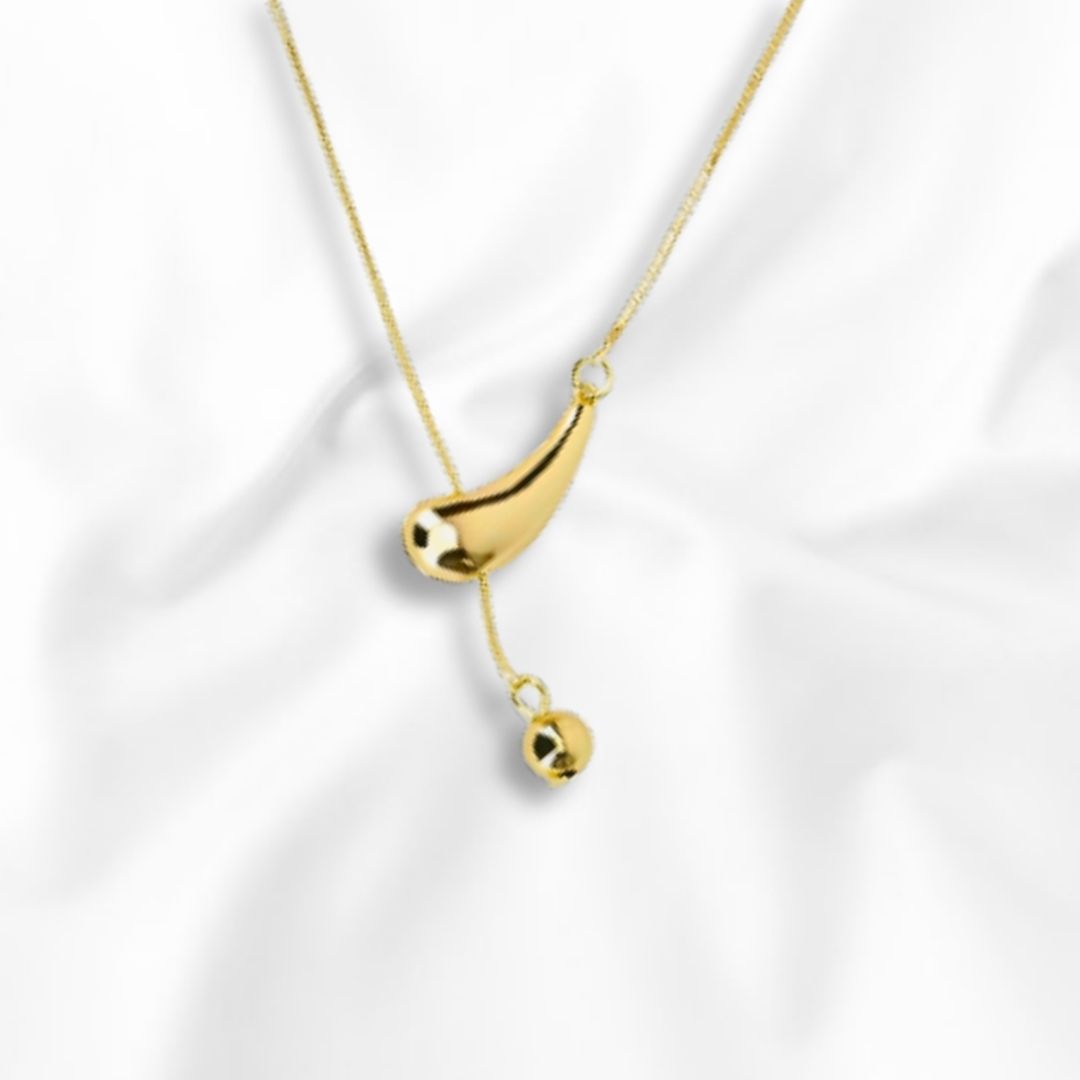 Collar Corbatero con Diseño de Gota