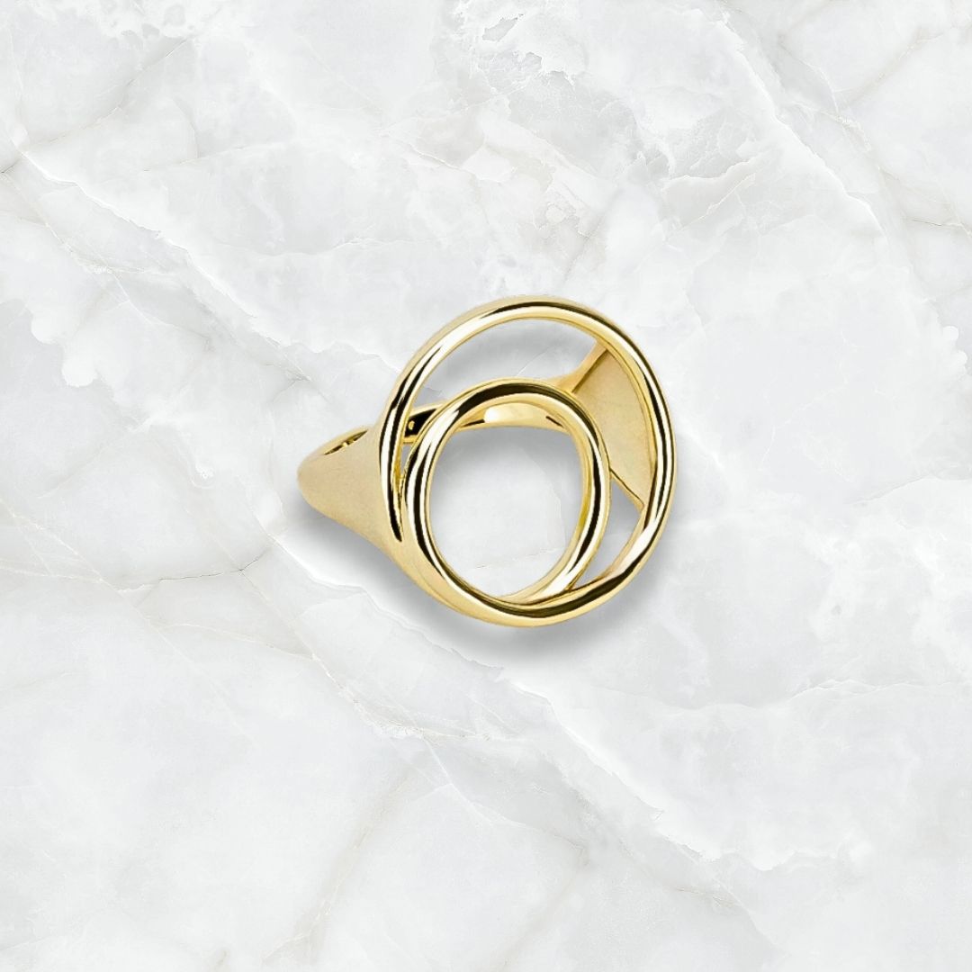 Anillo Dama Ajustable Diseño Moderno