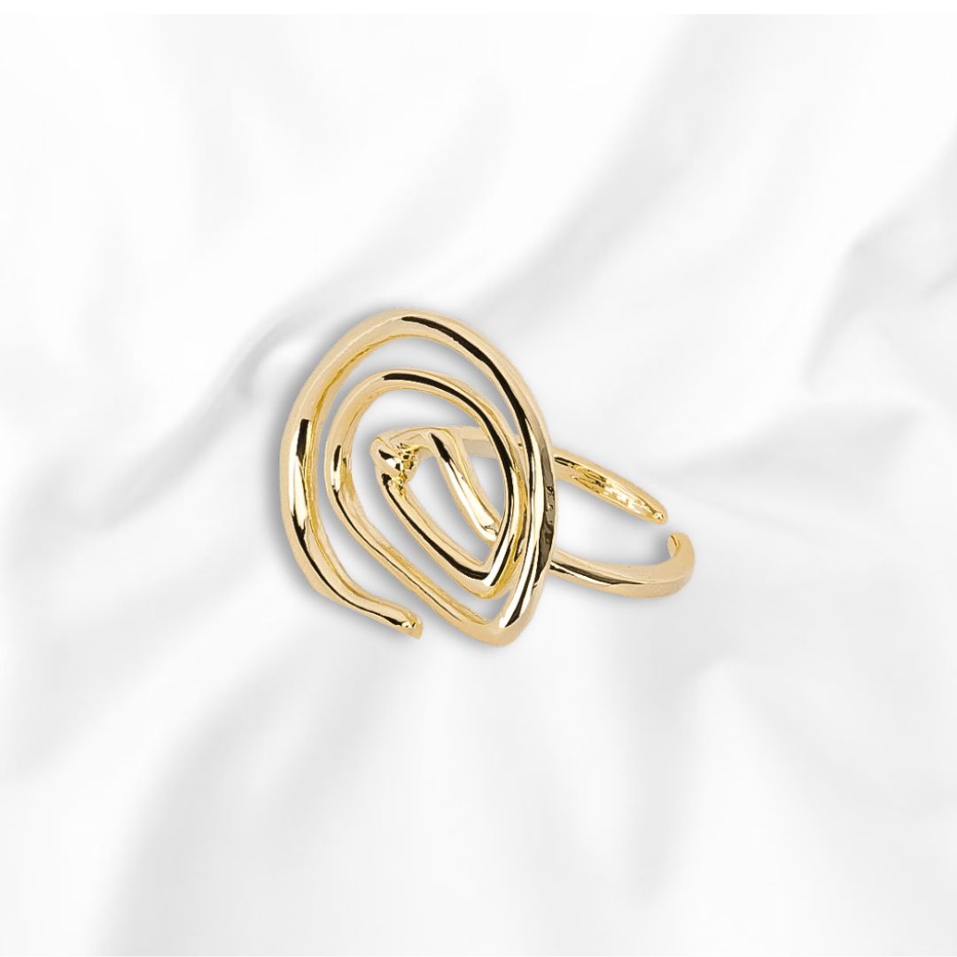 Anillo Ajustable Diseño de Espiral