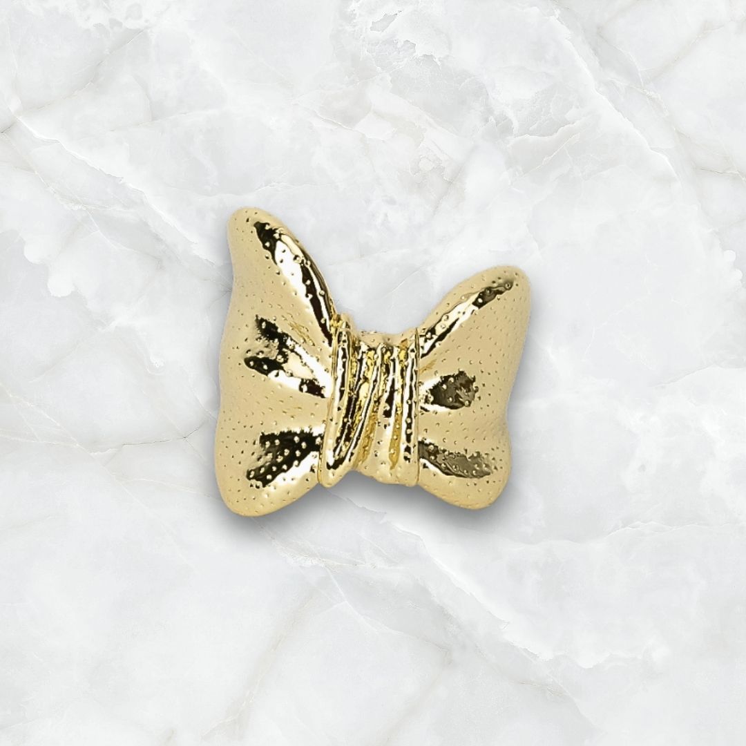 Anillo Ajustable de Dama Diseño de Moño Texturizado